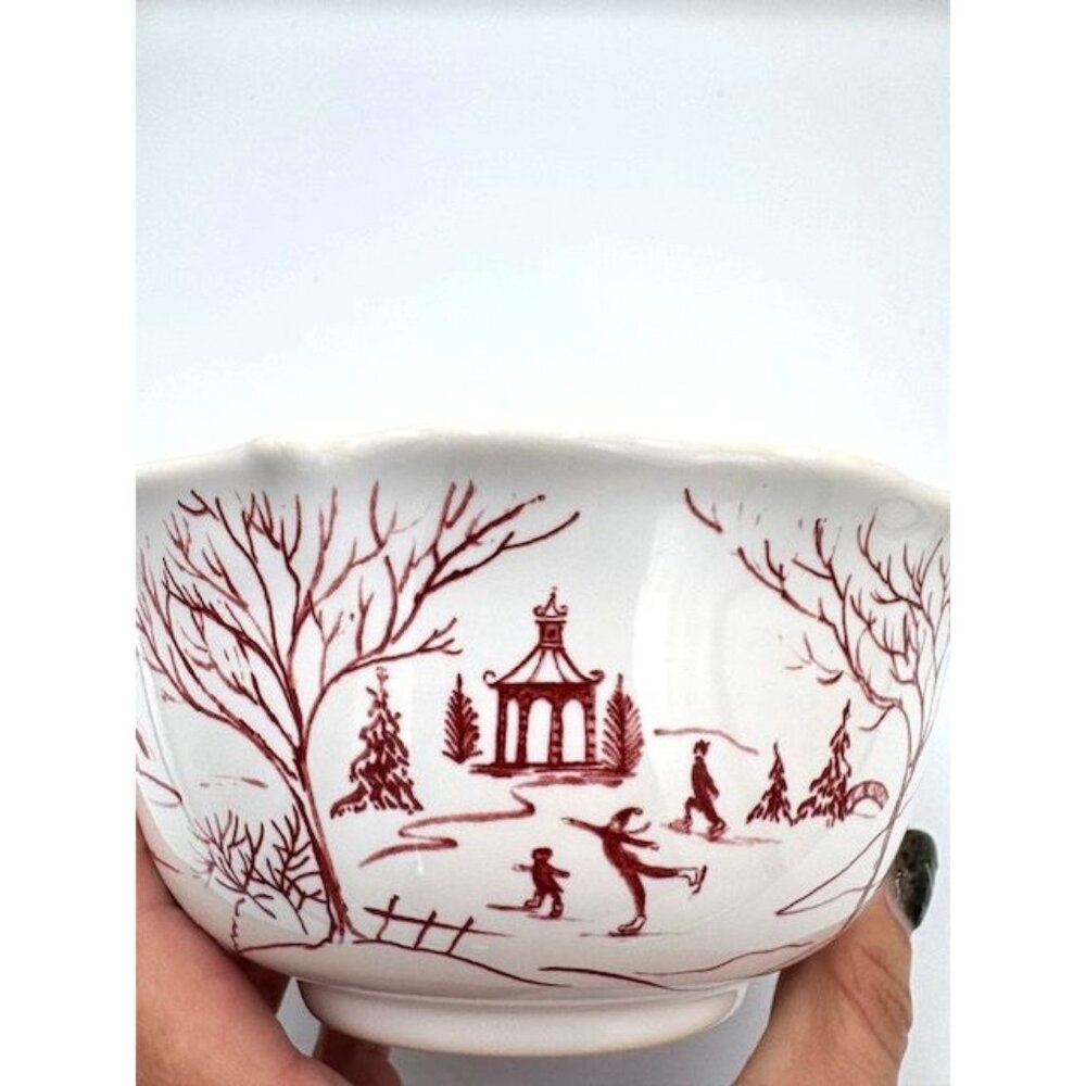 NWT Juliska Winter Frolic Dinnerware Set - Mug, Bowl, 2 Plates - Picture 9 of 15